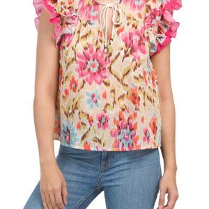 Brand new with tags - HOUSE OF HARLOW - Ruffle Peasant Top - Size S